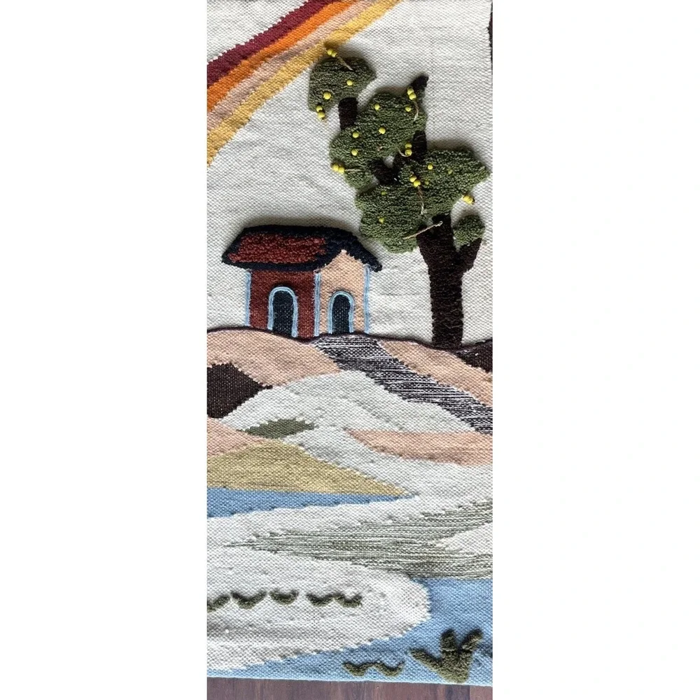 Handmade 3D Wool Tapestry Wall Hanging Rug 39